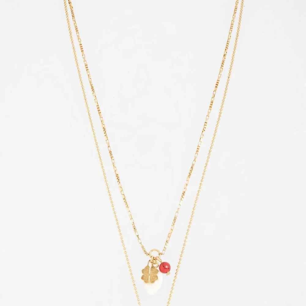 NEW Madewell Engraved Locket Set of 2 Necklace - Picture 4 of 6